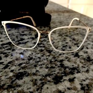 Tom Ford Glasses Ivory White FT5839-Blue-Light Block 025